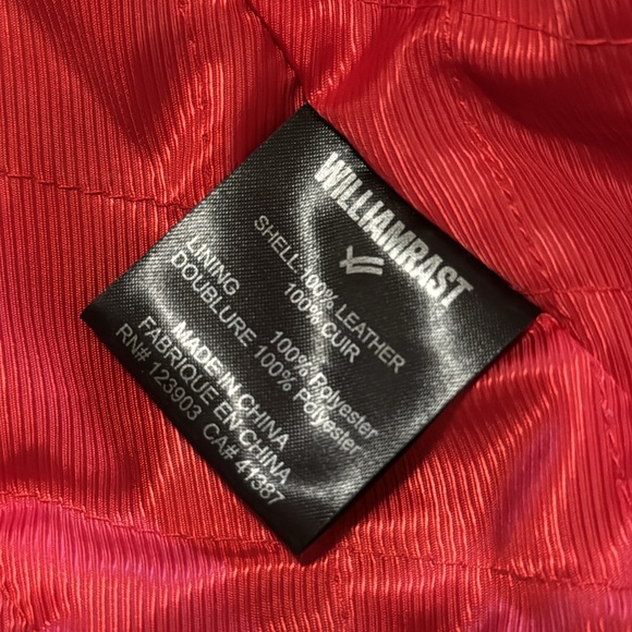 Vtg William Rast Designer Leather Moto Vest Lace Up Biker Patch Jacket - Picture 8 of 12